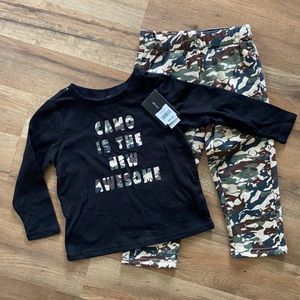 Long Sleeve Shirt and Pants Boys Set